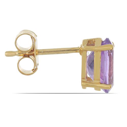 BUY 925 SILVER NATURAL BRAZILIAN AMETHYST GEMSTONE EARRING